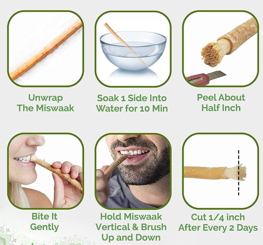 Miswak sticks for teeth